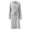 A-Grey472, variant on Fleece Robes For Women Warm Fuzzy Vertical Stripe Solid Color Bathrobe Soft Coral Velvet Comfy Plus Size Loungewear Nightgown,Size One Size