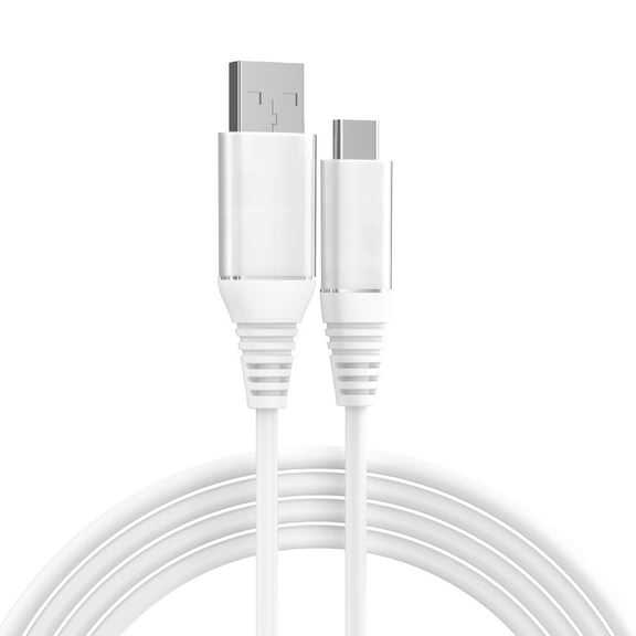 onn 6ft USB-C to USB-A Charging Cable, USB-IF Certified, White - Compatible with iPhone 16 Series, iPhone 15 Series, Samsung Galaxy, Note, Pixel Devices iPad Pro, & More