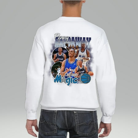 

Penny Hardaway Shirt 90S Basketball Style Shirt Basketball Graphic Sweater Back Side Retro Penny Hardaway Sweater Back Side