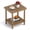 Brown, variant on Outdoor Side Table, 2-Tier Small Outdoor Table for Patio, Adirondack Side Tables for Outside or Indoor, Bamboo End Table for Pool, Porch, Weather Resistant Easy Maintenance-Black