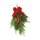 thumbnail image 2 of Guirnaldas navideñas con forma de lágrima,Guirnaldas navideñas con forma de lágrima para decorar la puerta,Corona rústica para puerta de entrada con lazo para festival,Guirnalda de Pequeño, 2 of 8