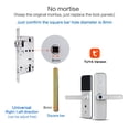 thumbnail image 2 of Door Lock, Tuya Biometric Fingerprint Smart Door Locker Hotel Keyless Entry Home Handle App Unlock Digital Intelligent Lock ,Easy to Install, 2 of 7