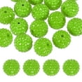 thumbnail image 1 of Uxcell 20mm Resin Rhinestone Beads for Beadable Pen, 10 Pack Ball Disco Beads for Jewelry Making, Light Green, 1 of 7