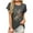 Gray, variant on Vintage Floral T Shirts for Women Fashion Boho Graphic Tees Cute Summer Crew Neck Short Sleeve Casual Tops Navy L Womens Previous