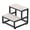 Gray, variant on Black 2-Step Stool for Adults & Kids Heavy-Duty Sturdy Steel Frame with Wooden Steps, Non-Slip Foot Stool for High Bed, Kitchen, RV