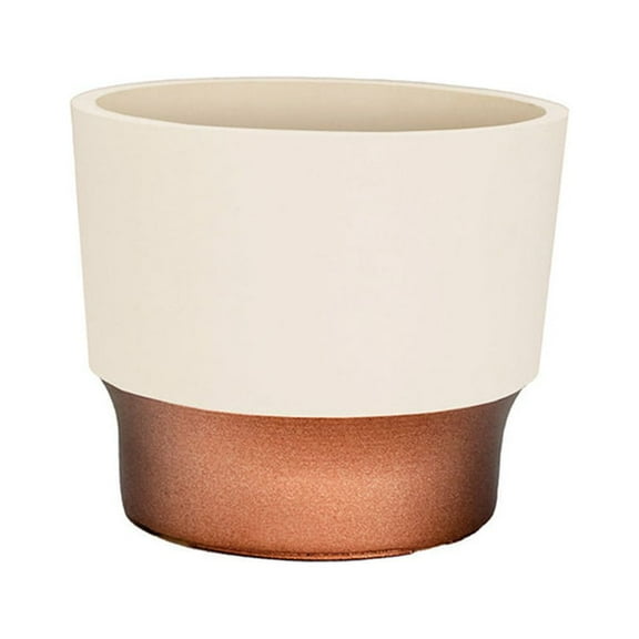 The HC Companies 3" Sprite Indoor Succulent Plastic Planter Pot, Vanilla Bisque