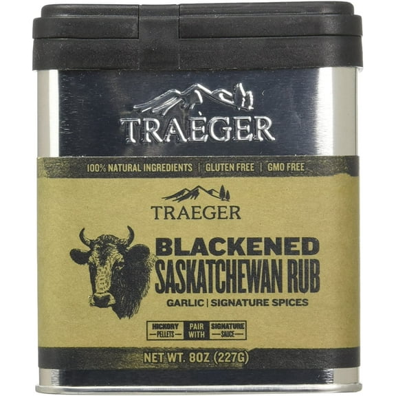 Traeger Pellet Grills Blackened Saskatchewan Dry Rub - Garlic Flavor - 8 oz