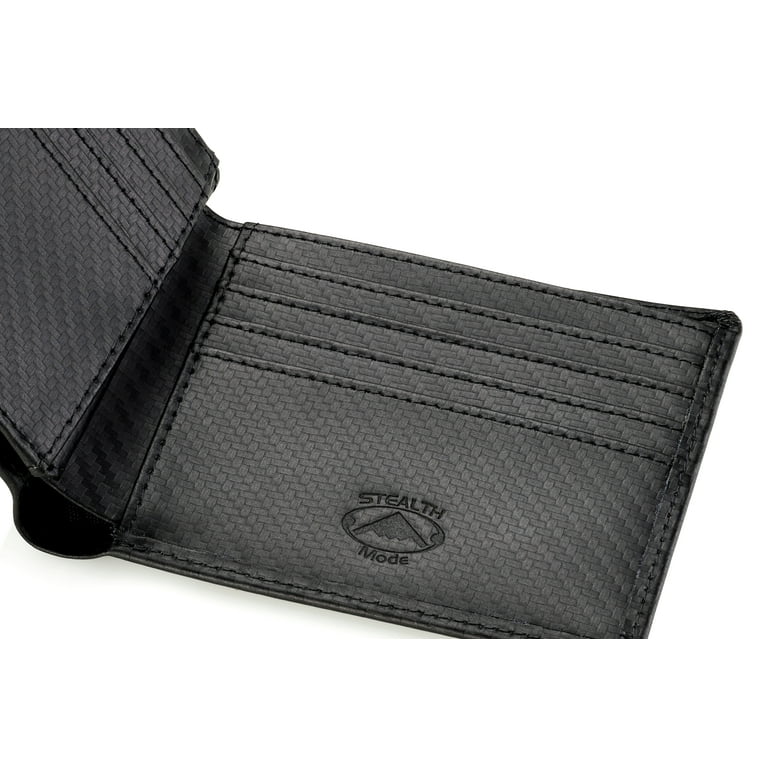 Stealth Mode Men's Trifold Leather Wallet