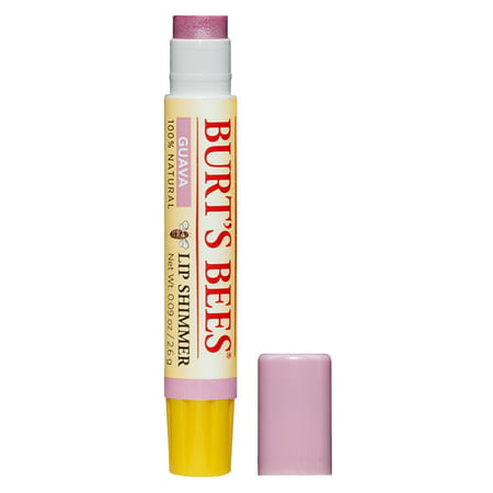 Burt's Bees 100% Natural Moisturizing Lip Shimmer, Guava - 1 Tube