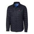 thumbnail image 2 of Men's-Cutter & Buck  Navy Illinois Fighting Illini Ranier Eco Insulated PrimaLoft Full-Snap Shacket, 2 of 3