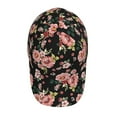 thumbnail image 4 of Naloa Original Classic Low Profile Hat Men Women Baseball Cap Dad Hat Adjustable Unconstructed Rose Flowers Print Cap, 4 of 9