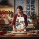 thumbnail image 5 of Seyotauo Christmas Aprons Christmas Kitchen Aprons with Adjustable Neck Strap Snowman, Elk, Santa Claus,Christmas Tree Christmas Cooking Aprons Funny Holiday Aprons for Women Men, 5 of 6