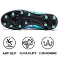thumbnail image 3 of CERYTHRINA Men's Athletic Soccer Shoes Big Kids Youth Outdoor Training Firm Ground Soccer Cleats Green 34, 3 of 8