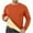 Orange, variant on APEXFWDT Men's Warm Crewneck Sherpa Lined Sweatshirt Pullover Tops Solid Basic Fleece Pullover Tops Heavy-weight Thermal Sweatshirts