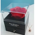 thumbnail image 1 of Joyería Collar de plata de ley en forma de corazón Colgante para mujer Collar con te amo en cien idiomas, 1 of 4