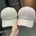 thumbnail image 3 of Travelwant Studded Rhinestone Crystals Ponytail Hat Bling Mesh Baseball Caps for Women Fashionable Sun Hats, 3 of 7