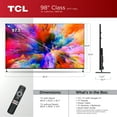 thumbnail image 2 of TCL 98" Class XL Collection 4K UHD QLED Dolby Vision HDR Smart Google TV, 98R754, 2 of 10