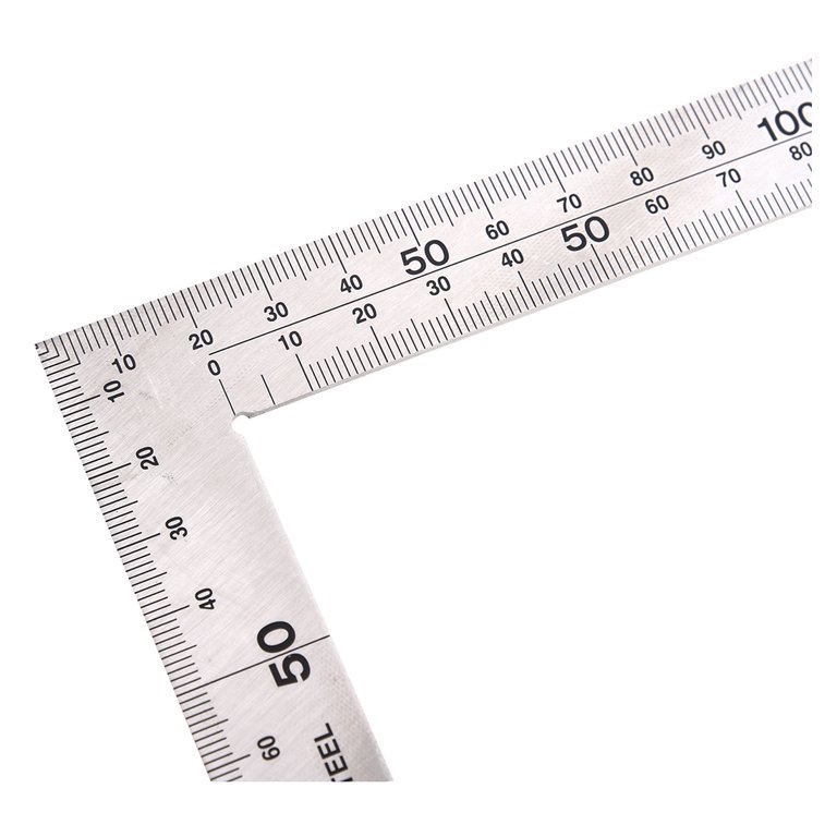 Unique Bargains 0-300mm Alumium L Shaped Angle Square Ruler Measuring Tool