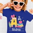 thumbnail image 4 of Bainana Teen Girl'S Back-To-School T Shirts Graphic Print Short Sleeve Crew Neck Tops Casual Comfortable Kids Summer Everyday Wear Outfits For Age 3-13 Years, 4 of 5