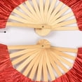 thumbnail image 3 of YIEMEEN Elegant Large Peony Petal Folding Hand Fan for Dance and Artistic Performances, 3 of 9