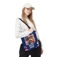 thumbnail image 2 of Patriotic Yorkshire Terrier Celebrates 4th of July All Over Print 3D Canvas Tote Bag Yorkie Dog Lover Gifts Reusable Handbag - 02009, 2 of 5