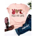 thumbnail image 4 of Camiseta con estampado para mujer, ropa bonita, Top de moda de Año Nuevo, Camisetas Básicas de manga corta con gráfico de Navidad, 4 of 4