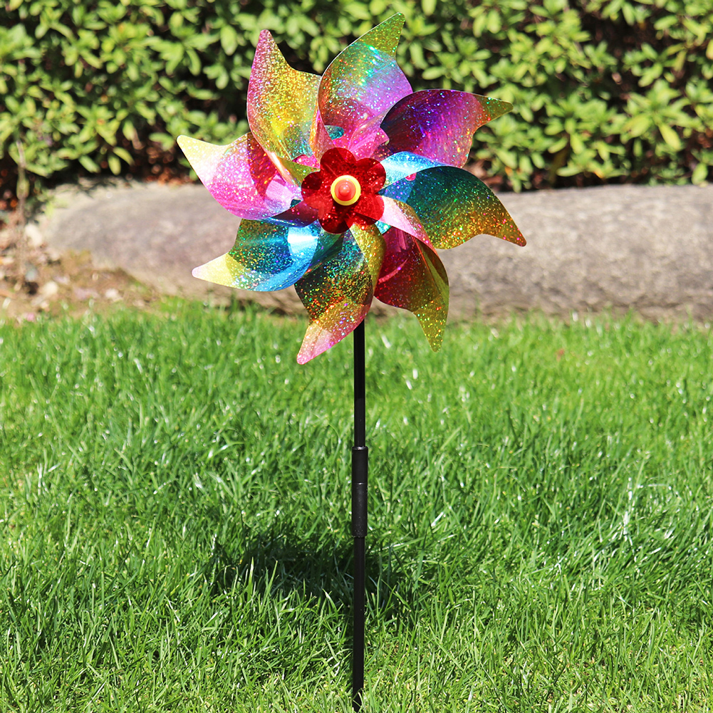 FALYEE 4* Bird Repellent Windmill Reflective Pinwheel Bird Protection