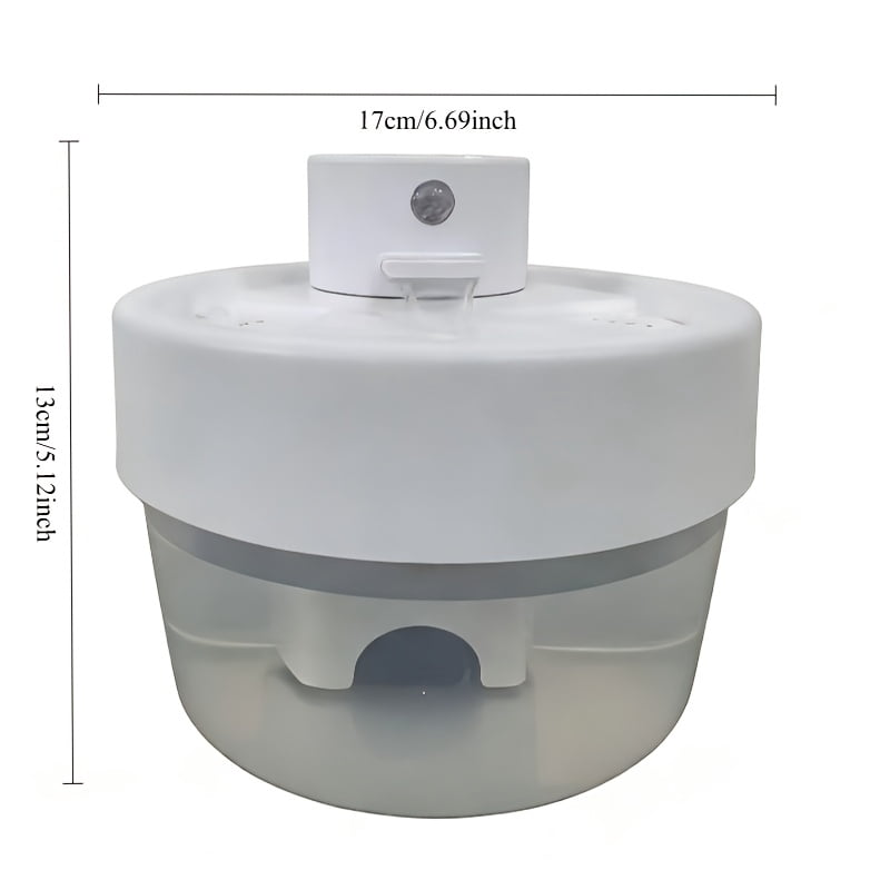Automatic  Water Dispenser, 33.82oz Capacity, for Indoor Use. This Quiet  Water Fountain Provides Fresh Drinking Water, Comes with a Filter, and Requires No Batteries.