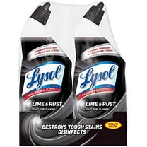 Lysol Toilet Bowl Cleaner With Lime And Rust Remover, 2 X 24 Oz