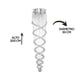 thumbnail image 5 of Candil de Cristal Cortado Gamalux Williams Krystal Doble Espiral de 9 Luces, 5 of 5