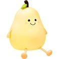 thumbnail image 1 of Smile Pear Shape LED Night Light Cartoon Silicone Night Light USB Warm Light, 1 of 5