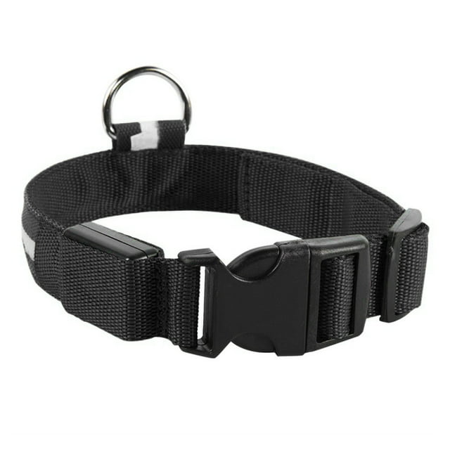 Pet Light Up LED Collar Dog Leash, Silk Mesh Nylon Light-emitting Small Collar, Water-Resistant Glow in The Dark Dog Collars
