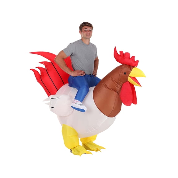 Adult Inflatable Ride-On Rooster Costume