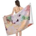 thumbnail image 3 of Splash Abstract  Marble Large Beach Towel - Plush Thick Cotton Pool Towel, Adult Beach Towels, 3 of 16