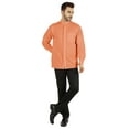 thumbnail image 2 of Bestman Solid Button-Down Shirt For Mens Chinese Collar Front Placket Formal Shirts, 2 of 7