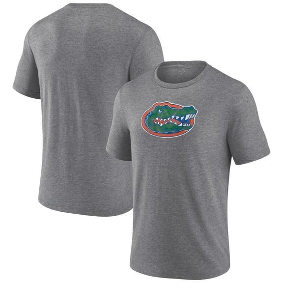 Men's Heather Gray Florida Gators Classic Primary Tri-Blend T-Shirt