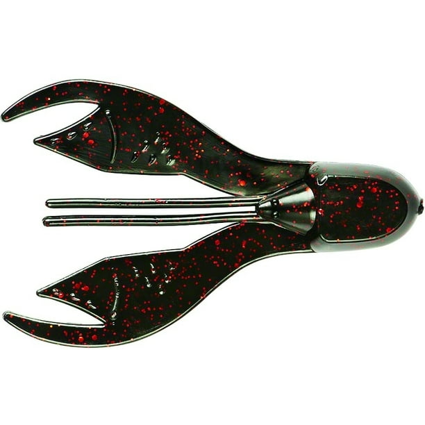 Yum Fishing Lure YCK3175 Chunk Soft Plastic Crawfish 3 1/4" Black Red