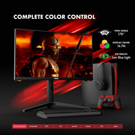 Viotek - REAPER RFI25CBA 25" IPS LED FHD 1MS Gaming Monitor - Black