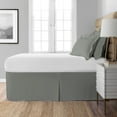 thumbnail image 3 of Space Maker Extra-Long 21" Drop Length Silver Bed Skirt, Twin, 3 of 4