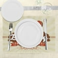 thumbnail image 3 of Ambesonne 40th Birthday Place Mats Set of 4, Vintage Retro Dots, Standard Size, Orange Ivory Cinnamon, 3 of 6