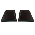 thumbnail image 2 of 2 piezas de rejilla de ventana lateral ABS resistente al desgaste para ventilación de aire cubierta de repuesto para Dodge Charger 2011-2021 negro blanco, 2 of 14