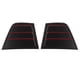 thumbnail image 2 of 2 piezas de cubierta de repuesto para rejilla de ventilación lateral de ventana, ABS, resistente al desgaste, para Dodge Charger 2011-2021Negro Blanco, 2 of 14