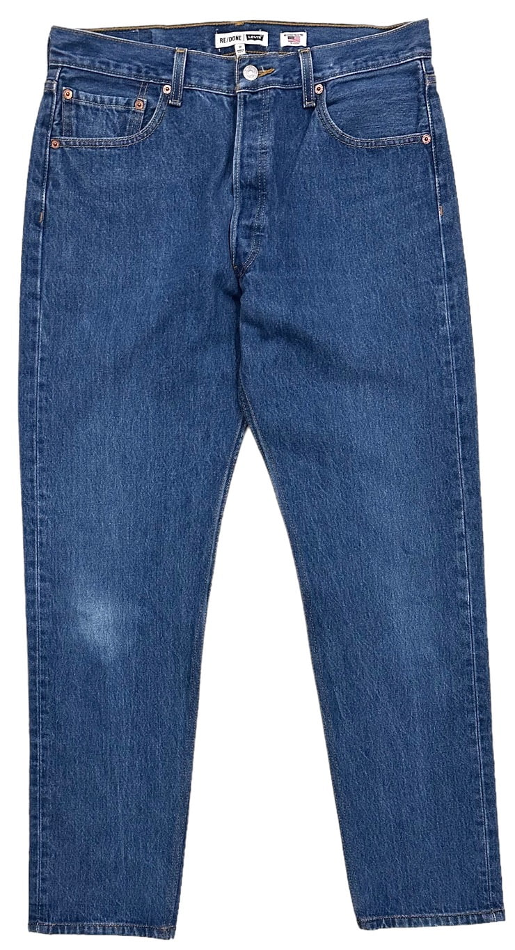デニム・ジーパン BURBERRY BLUE COTTON DENIM JEANS Burberry Vintage Blue Straight Leg Cotton Denim Jeans, Waist