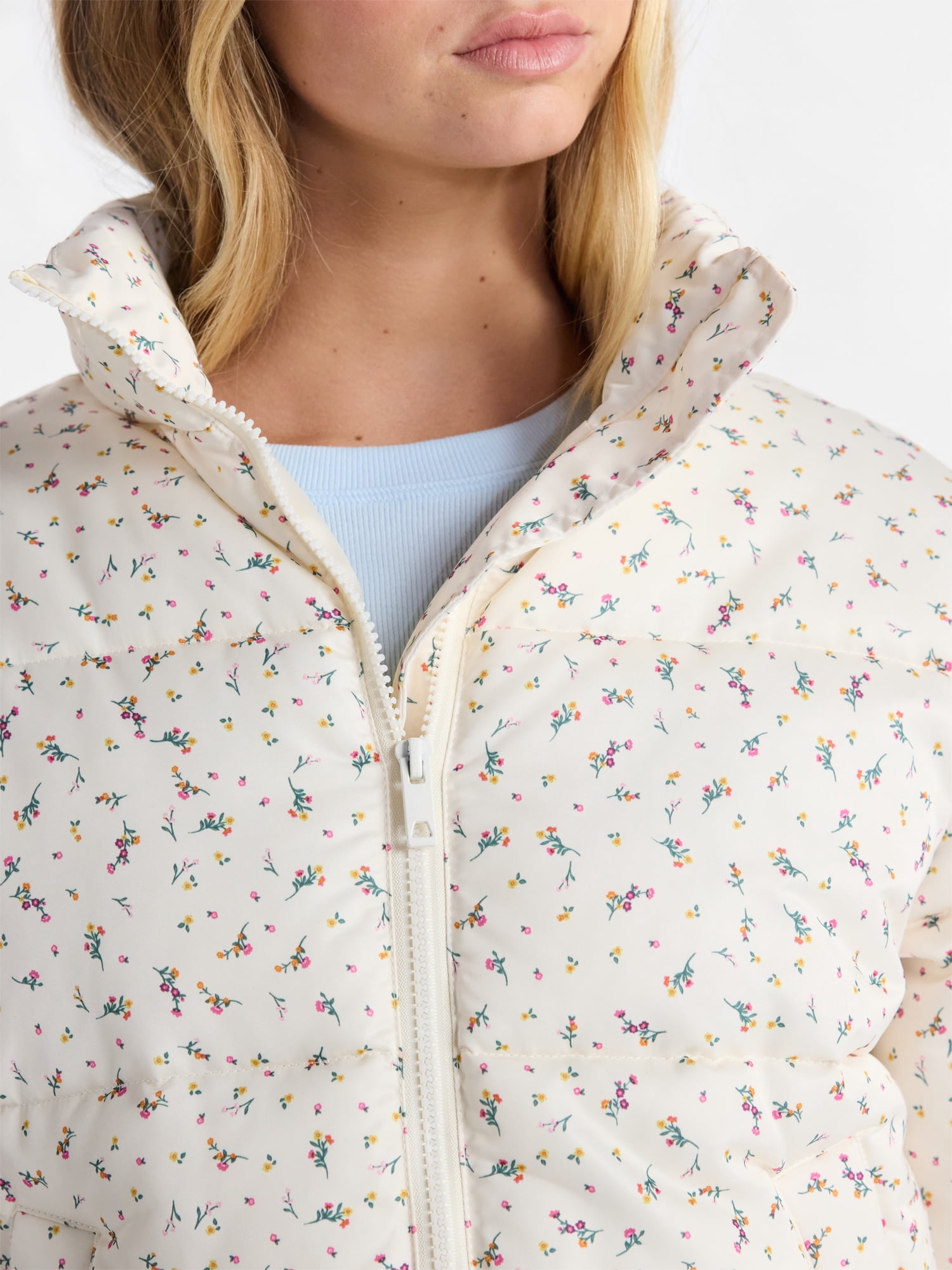 No Boundaries Puffer Jacket, Women's