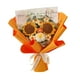 thumbnail image 5 of Ramo de flores de ganchillo terminado, ramo de flores artificiales de escritorio de girasol Naranja, 5 of 9