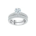 thumbnail image 1 of KATARINA Diamond Bridal Set in 10K White Gold (1 1/2 cttw, I-J, I1-I2) (Size-5.5), 1 of 2
