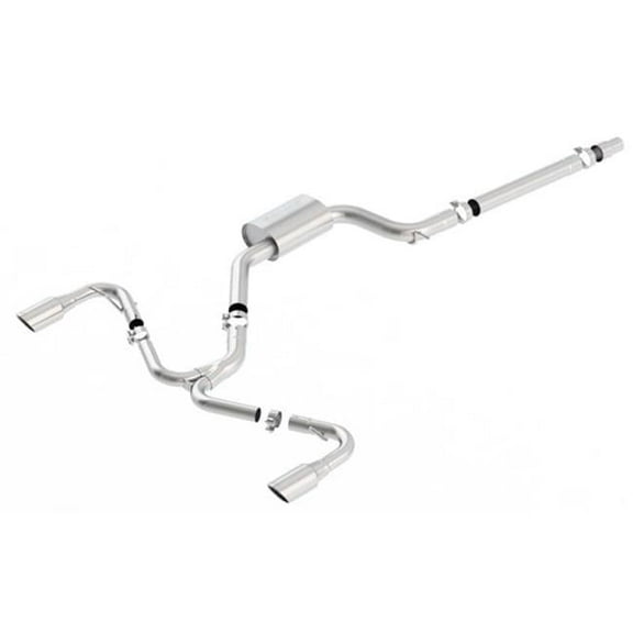 Borla S-Type Catback Exhaust Chrome Tip for 18-19 GTI MK7.5