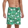 thumbnail image 2 of Rocae Sheep Zzz for Men's Soft Sleep Pajama Shorts, Waistband and Pockets-3X-Large, 2 of 6