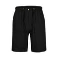 thumbnail image 5 of FASHIONWT Men Plus Size Solid Color Multi-pocket Shorts Ankle-Length Pants Casual Stretch Waist Shorts Drawstring Shorts, 5 of 6