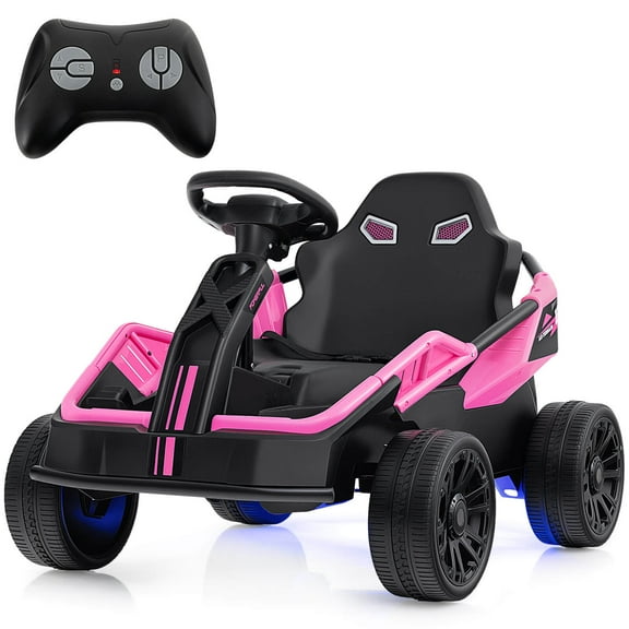 Infans Ride on Car for Big Kids 12V Battery Powered Electric UTV w/Remote Control Pink